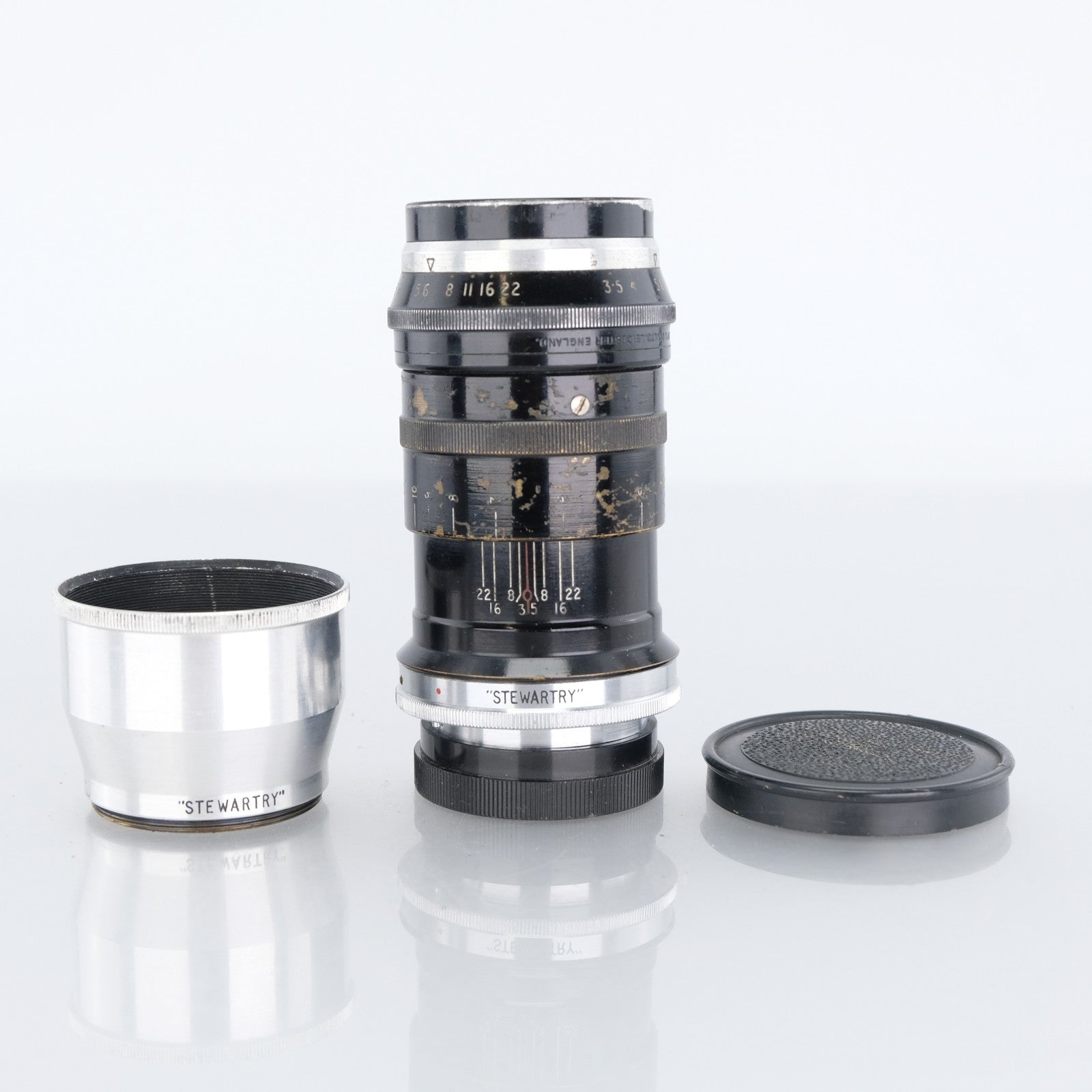 Stewartry 105mm f/3.3 Trinol Anastigmat Lens Exacta Mount Vintage Scotland Rare