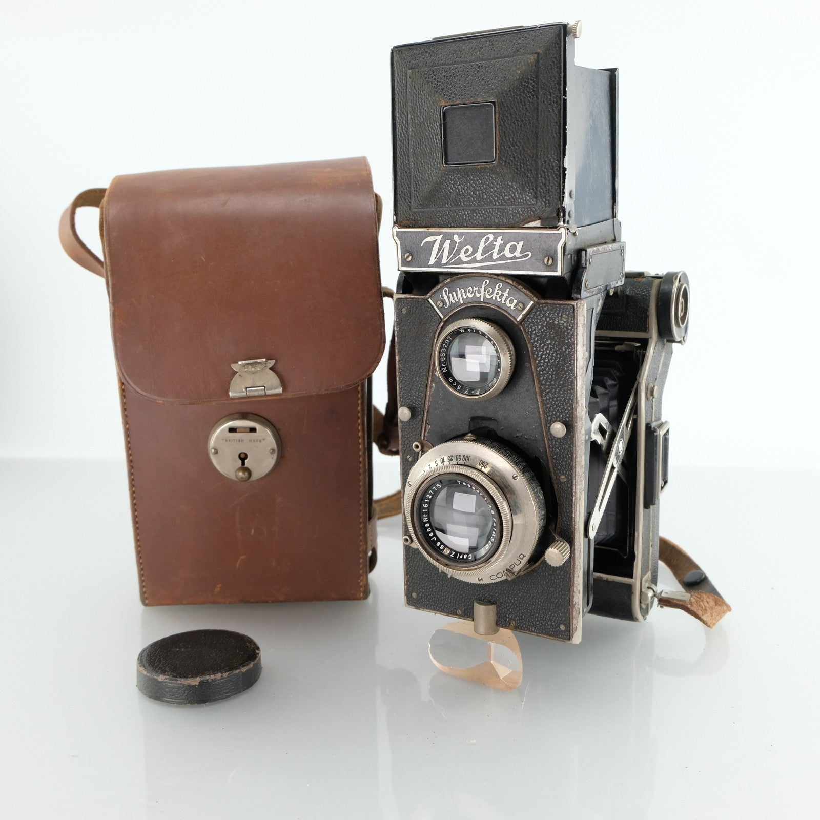 Welta Superfekta Folding Camera + Zeiss Tessar Lens Kit Vintage Medium Format 6x