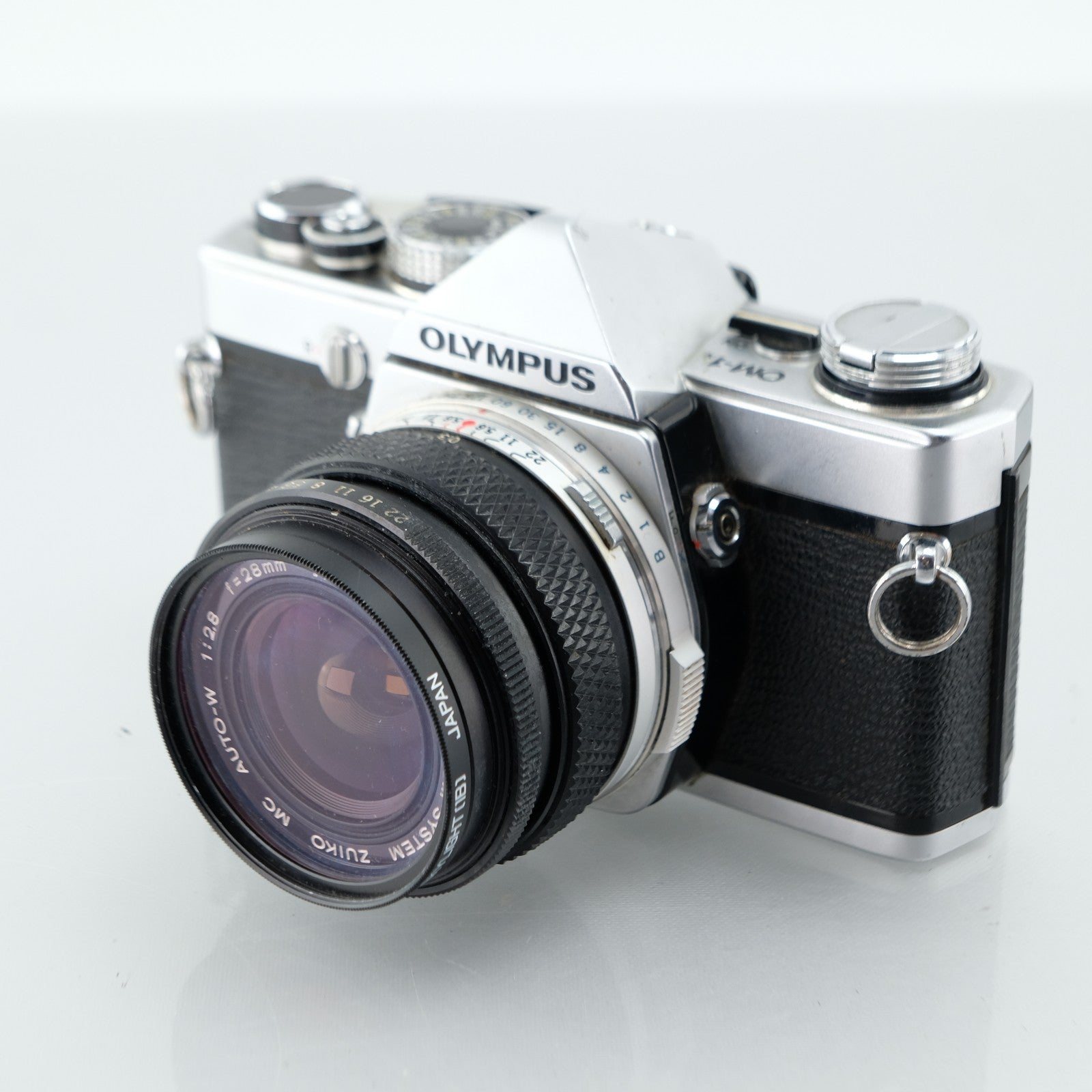 Olympus OM-1N 35mm SLR Film Camera + 28mm & 75-200mm Lens Kit Manual Focus